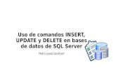 Uso de comandos insert, update y delete en bases de datos de sql server