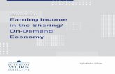 Earning Income in the Sharing/ On-Demand Economy