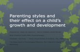 Parenting styles and their effects on a child's growth and development