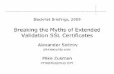 Breaking the Myths of Extended Validation SSL Certificates