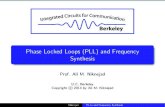 Phase Locked Loops (PLL) and Frequency Synthesis