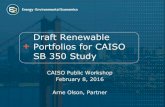 Draft Renewable Portfolios for CAISO SB 350 Study