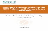 Resource Portfolio Project on the CDC Public Health Preparedness ...