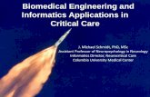 Biomedical Engineering and Informatics Applications in Critical Care