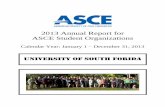 2013 Annual Report for ASCE Student Organizations