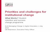 Priorities and Challenges for Institutional Change to Support Success Throughout the Student Lifecycle - Gill Molyneaux, University of Salford