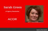 ACOR Planning with Sarah Green