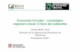 Economia circular estrategia regional y local: la prespectiva de Cataluña