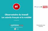 BPI Group - Observatoire du travail - Les salariés français et la mobilité - Par OpinionWay - novembre 2015