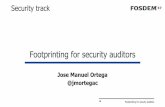 Footprinting tools for security auditors
