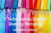 5 Techniques to Improve Diversity Recruiting HireConf New York 2017