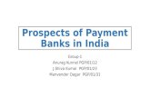 Prospects of Payment Banks in India