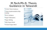 M.Tech/Ph.D. Thesis Guidance in Talwandi