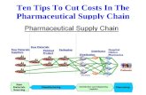 Ten tips to cut costs in the pharmaceutical supply chain