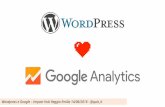 WordPress e Google Analytics - Da dove iniziare