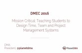 DMEC 2016—Teaching Time and Project Management Systems