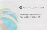 Altus Alliance 2016 - What's New in Altus Dynamics CRM