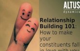 Relationship Building 101: How to Make Your Constituents Fall in Love with You
