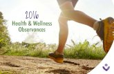 Health & Wellness Observances - Vivacity Wellness