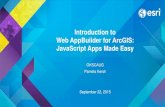 Introduction to Web AppBuilder for ArcGIS: JavaScript Apps Made