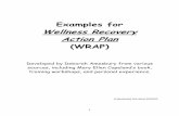 Examples for Wellness Recovery Action Plan