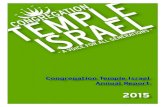 Congregation Temple Israel Annual Report