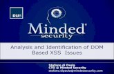 Analysis and Identification of DOM Based XSS Issues
