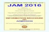 JOINT ADMISSION TEST FOR M
