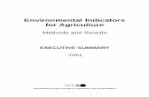 Environmental Indicators for Agriculture -- Methods and Results