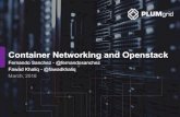 Container Networking and Openstack