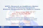 Research on Healthcare Worker Personal Protective Equipment ...