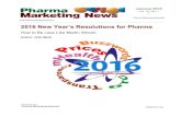 2016 New Year's Resolutions for Pharma