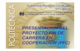 PRESENTACION DEL PROYECTO FIN DE CARRERA EN ...