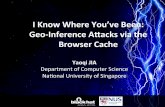 I Know Where You've Been: Geo-‐Inference A*acks via the Browser ...