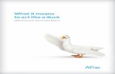 What it means to act like a duck
