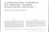 A PRODUÇÃO TEÓRICA NO BRASIL SOBRE EDUCAÇAO SEXUAL*