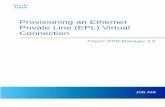 Provisioning an Ethernet Private Line (EPL) Virtual Connection