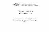 Discovery Project 2017 Instructions to Applicants
