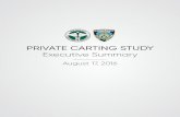 PRIVATE CARTING STUDY Executive Summary