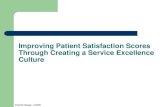 Improving Patient Satisfaction Scores Through Creating a Service ...
