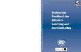 Evaluation Feedback for Effective Learning and Accountability