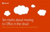 Ten myths about moving to Office in the cloud