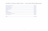 Safety: Guide to Rave Alert Site - Account Management