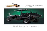 HAMMERHEAD R-150 2013 Owner's Manual