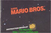 Super Mario Bros. NES Manual