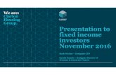 Clarion presentation to fixed income investors November 2016