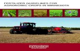 fertilizer guidelines for agronomic crops in minnesota