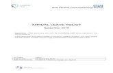 ANNUAL LEAVE POLICY