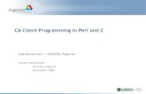 CA Client Programming in Perl and C