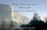 Experiencing God Through Prayer and Praise